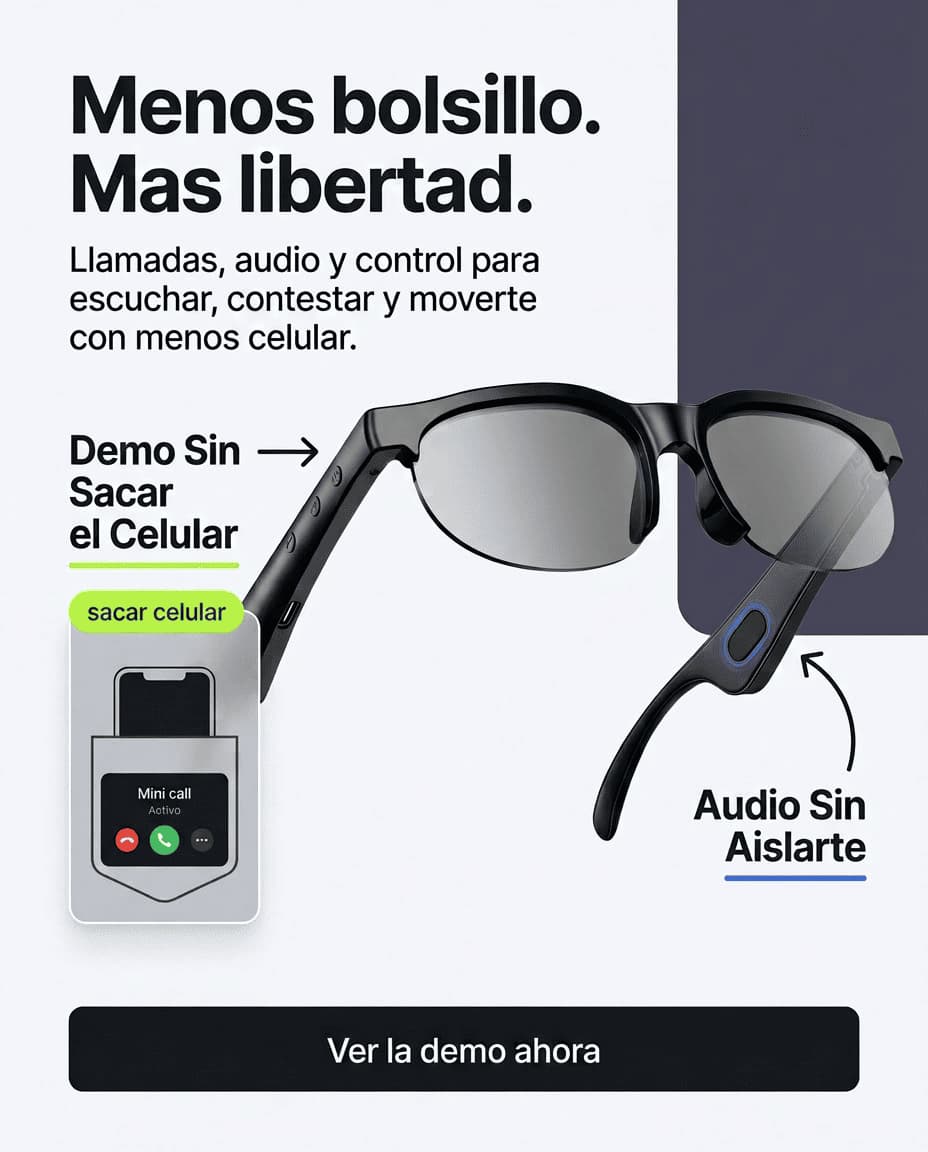 Gafas inteligentes bluetooth
