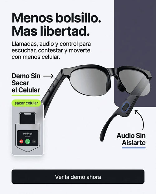 Gafas inteligentes bluetooth