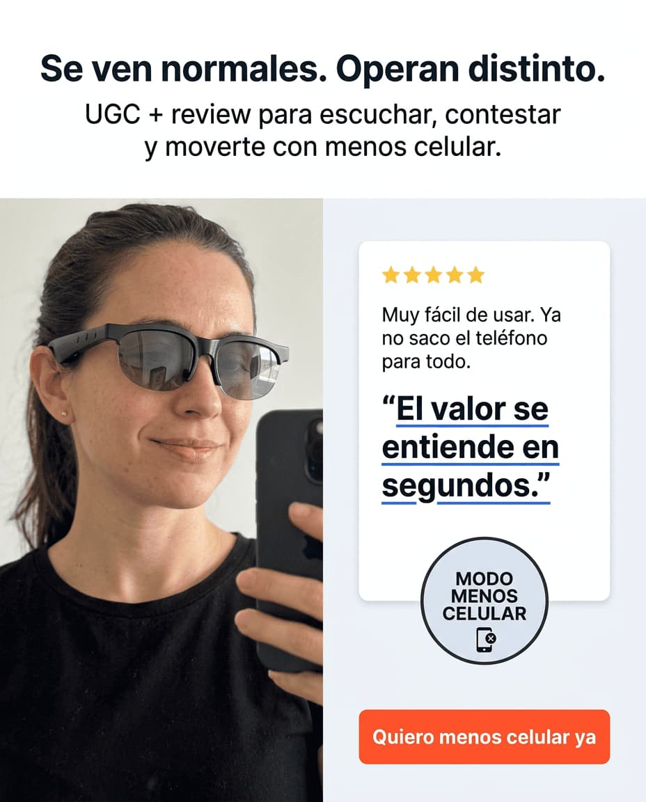 Gafas inteligentes bluetooth